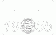 1955 Buick Base Logo Free DXF File