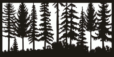 24 X 48 Just Trees Plasma Art Free DXF File
