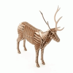 3d Deer Assembly Model Free DXF File