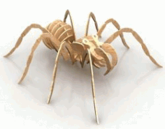 3d Spider Assembly Model Free Vector File