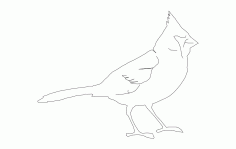 8×10 Cardinal Bird Free DXF File