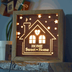 A Night Light From An Old Housekeeper For Laser Cut Free Vector File
