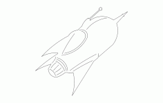 Aircraft Blastoff Sketch Free DXF File