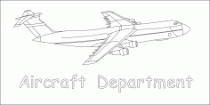 Aircraft Department Free DXF File
