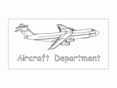 Aircraft Free DXF File, Free Vectors File