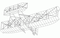 Aircraft Kttyhawk Drawing Free DXF File