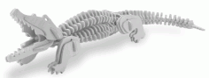 Alligator 3d Model Free DXF File