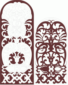 Arch Panels Jali Room Dividers Free DXF File