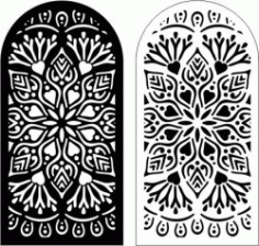 Arches Floral Floral Lattice Stencil Design For Laser Cut Free Vector File