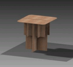 Art Wooden Table For Laser Cut Cnc Free DXF File