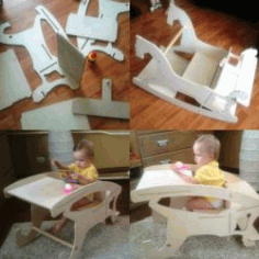 Assembling A toddler’s Feeding Chair For Laser Cut Cnc Free Vector File