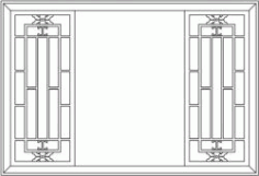 Back Door Frame Partition Garden For Laser Cut Cnc Free Vector File