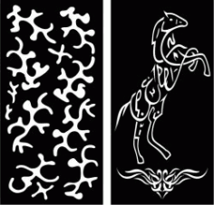 Baffled Horse Islamic Calligraphy For Laser Cut Cnc Free Vector File