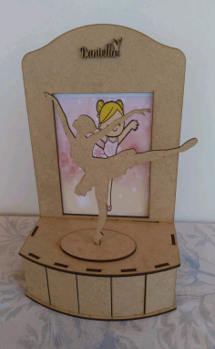 Ballerina Stage Layout For Laser Cut Free DXF File