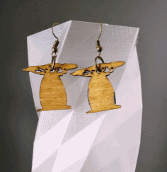 Baobab Earrings Laser Cut Free DXF File