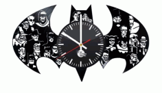 Batman Clock Wall Decorand Free Vector File
