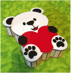 Bear Shaped Gift Box Teddy Bear Candy Box Free Vector File