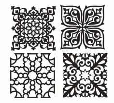Beautiful Decorative Pattern For Laser Cut Cnc Free Vector File
