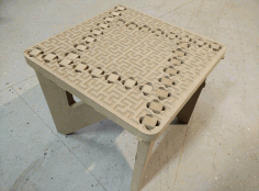 Binary Tree Foot Stool Cnc Router Plans For Laser Cut Free Vector File