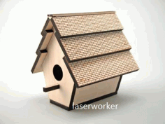 Bird Home For Laser Cut Free Vector File