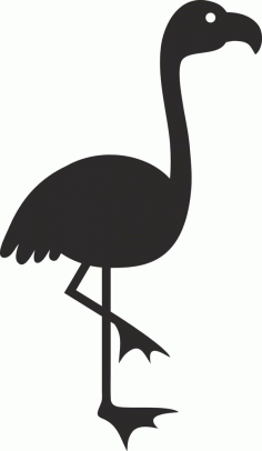 Bird Silhouette Vector Free DXF File