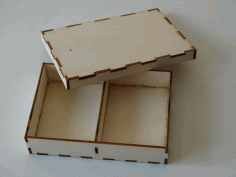Box With Compartments 3mm Free DXF File