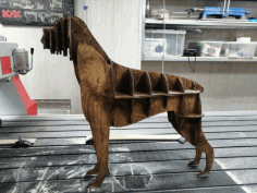 Boxer Dog 3d Puzzle For Laser Cut Free DXF File