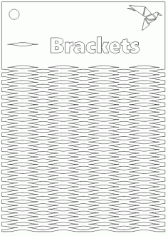 Brackets Pattern Living Hinge Template For Laser Cutting Free DXF File