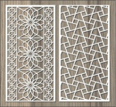 Broken Glass Pattern Wall Flower Pattern For Laser Cut Cnc Free Vector File