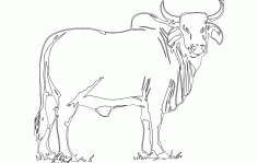 Bull 4 Free DXF File