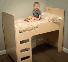 Bunk Bed For Kids Laser Cut Cnc Plan Free Vector File