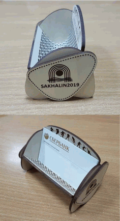 Business Card Holder Drawing For Laser Cutting Free Vector File