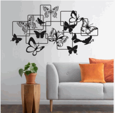 Butterfly Metal Wall Art Porch Decor Metal Butterfly Decor Free Vector File