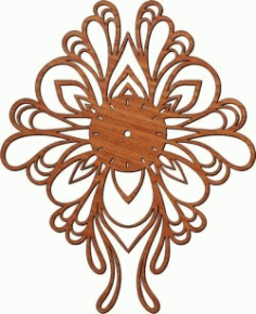 Butterfly Shaped Wall Clock For Laser Cut Plasma Free Vector File