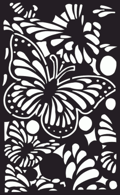 Butterfly Wood Partition Free DXF File
