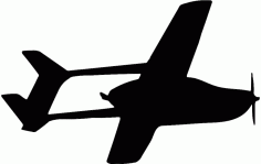 c337 Skymaster Profile 02 Rounded Free DXF File