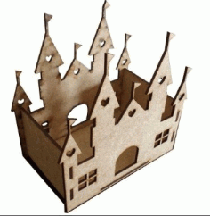 Castle Decoration Laser Cut Free Vector File