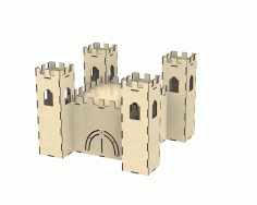 Castle For Laser Cut Free Vector File