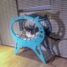 Cat Lounger Pet Furniture Laser Cut Free Vector File