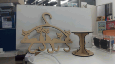 Cat Tail Hanger For Laser Cut Free DXF File