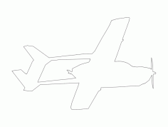 Cessna Fying Trace Free DXF File