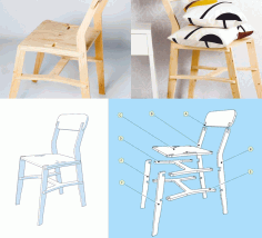 Chair x-chair Free DXF File