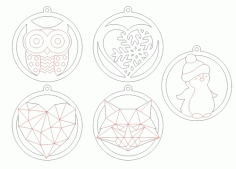 Christmas Beautiful Toys Laser Cut Free Vector File