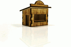 Christmas Market Stalls Laser Cut Free DXF File