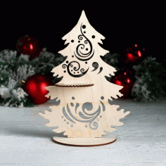 Christmas Napkin Holder Laser Cut Free Vector File