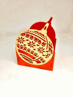 Christmas Ornament Shape Organizer Laser Cut Free Vector File