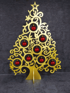 Christmas Ornament Tree Unique Christmas Decoration Laser Cut Free Vector File