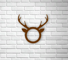 Christmas Reindeer Napkin Rings Laser Cut Free Vector File, Free Vectors File