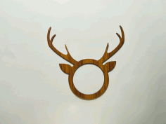 Christmas Reindeer Napkin Rings Laser Cut Free DXF File