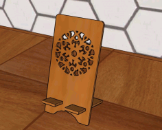 Christmas Snowflakes Cell Phone Stand For Desk Organizer Charging Stand Laser Cut Free DXF File